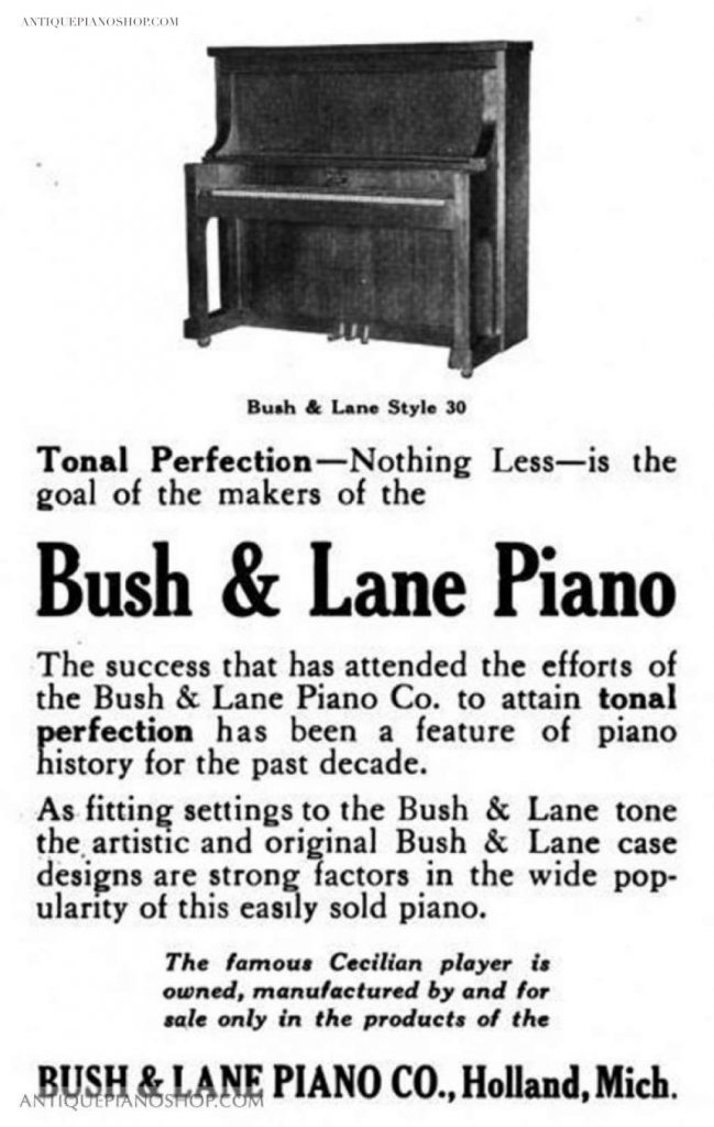 bush and lane piano serial number